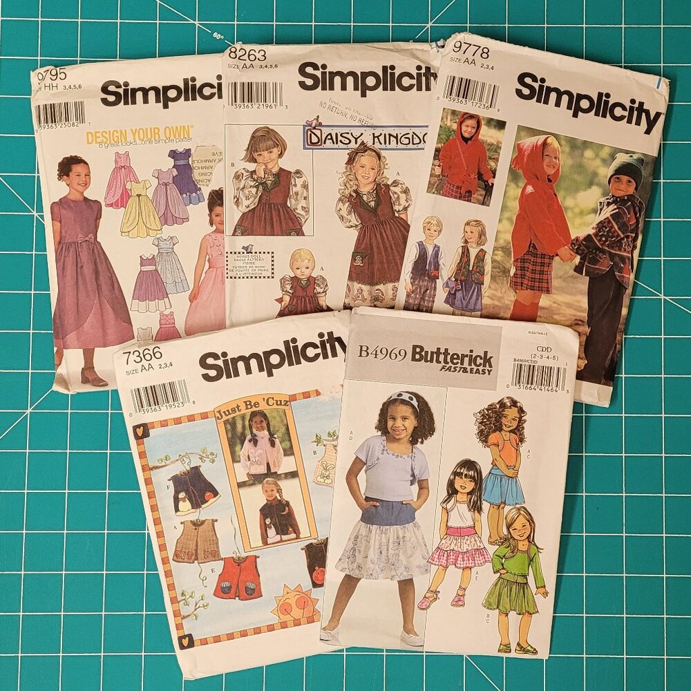 Group of 5 Children's patterns